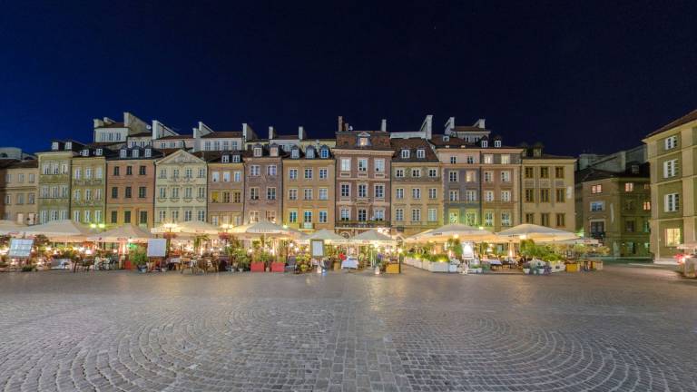 Площадь в старом городе, Варшава Cферическая 360 ° панорама Roman Grinev